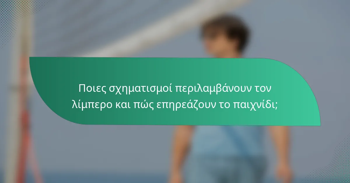 Ποιες σχηματισμοί περιλαμβάνουν τον λίμπερο και πώς επηρεάζουν το παιχνίδι;